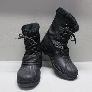 Sorel men's waterproof insulated leather winter boots, size 12